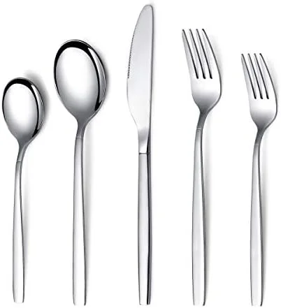 Berglander Flatware Set 20 Pieces, Stainless Steel Flatware Set, Silverware Set Service For 4 - Image 2