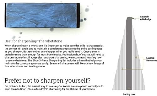 Shun Cutlery Premier Grey 5-Piece Starter Block Set, Kitchen Knife & Knife Block Set, Includes 8” Chef's Knife, 4” Paring Knife, 6.5” Utility Knife, & Honing Steel, Handcrafted Japanese Kitchen Knives - Image 9