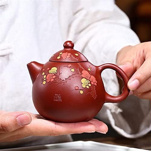 teapot 200ml Yixing Purple Clay Teapots Ball Shaped Infuser Dragon Egg Tea Pot Raw ore Beauty Kettle Handmade Zisha Tea Set - Image 4
