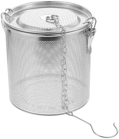 Hemoton Stainless Steel Seasoning Strainer Tea Ball Filter Soup Seasonings Seperation Basket Loose Leaf Tea Infuser for Home Restaurant Kitchen (6.3 * 6.3 * 6.3inch) - Image 2