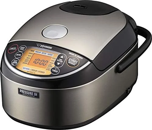 Zojirushi NP-NWC10XB Pressure Induction Heating Rice Cooker & Warmer, 5.5 Cup, Stainless Black, Made in Japan - Image 2