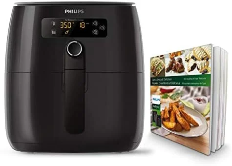 Philips Premium Digital Airfryer with Fat Removal Technology and Party Master Accessory Kit with Double Layer Rack and Silicone Muffin Cups-for Philips Compact Airfryer Models, Silver/Red - Image 20