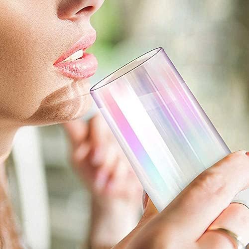 Gutsdoor Radiance White Pearl Luster Stemless Champagne Flutes Glasses Set of 6 (10 Ounce) Elegant All-Purpose Wine Drinking Glassware Beverage Cups for Water, Juice, Beer, Whiskey & Bar Decor - Image 5