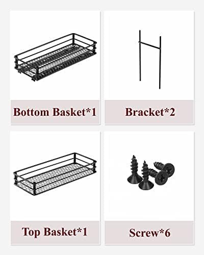 Sakugi Spice Rack Organizer- 2-Pack 2-Tier Pull Out Spice Rack for Kitchen Cabinet, Rustproof & Durable Spice Cabinet Organizer, Spice Organizer, 4.33''W x 10.23''D x 8.54''H - Image 8
