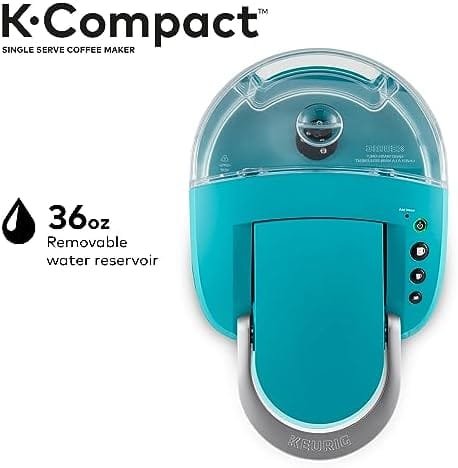 Keurig K-Compact Coffee Maker, Single Serve K-Cup Pod Coffee Brewer, Turquoise - Image 7
