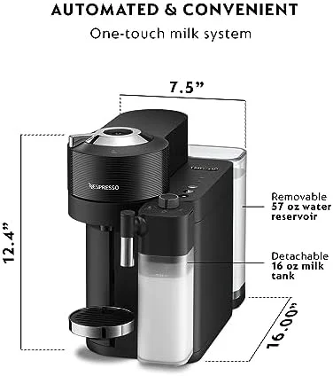 Nespresso Vertuo Lattissima by De'Longhi, Black - Image 7