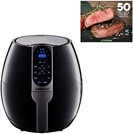 GoWISE USA 3.7-Quart Programmable Air Fryer with 8 Cook Presets, GW22638 - Black - Image 3