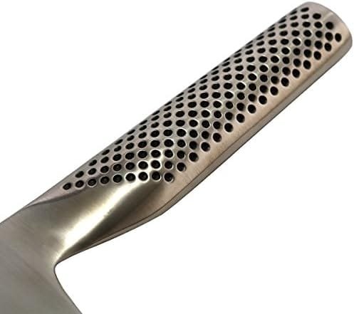 Global G-56, Classic 7 inch Knife, Stainless Steel Vegetable Ground Hollow Chef's, 7" - Image 3