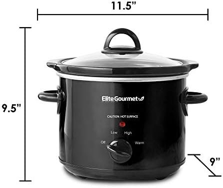 Elite Gourmet MST-350B Electric Oval Slow Cooker, Adjustable Temp, Entrees, Sauces, Stews & Dips, Dishwasher Safe Glass Lid & Crock (3 Quart, Black) - Image 7