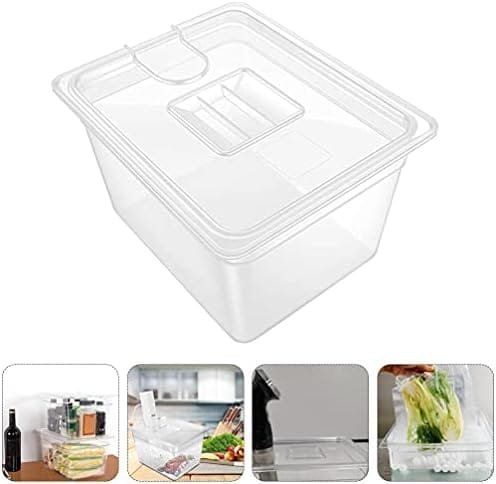 Hemoton 6L Sous Vide Container with Lid Food Storage Container Sleeve Slow Cooker Box Storage Case for Home Kitchen Transparent - Image 6
