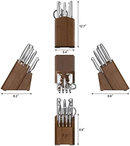 Cangshan Sanford Series 1027150 German Steel 12-Piece Knife Block Set, Acacia - Image 4