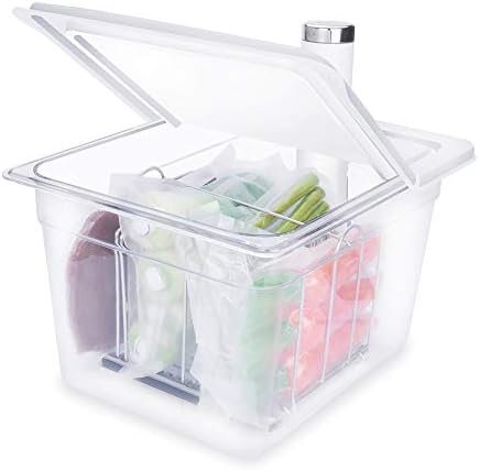 EVERIE Sous Vide Container 12 Quart with Hinge Lid and Sous Vide Rack Compatible with Breville Joule - Image 3