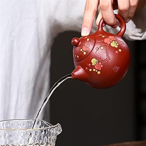 teapot 200ml Yixing Purple Clay Teapots Ball Shaped Infuser Dragon Egg Tea Pot Raw ore Beauty Kettle Handmade Zisha Tea Set - Image 7