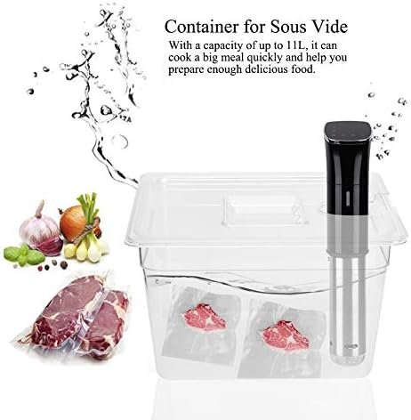 Foldable Collapsible Sous Vide Container, Sous Vide Container With Lid, Hinge With Calibration Marks Reliable 11L for Home Cooking Food Cooker - Image 9