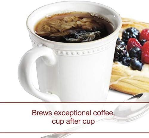 WOLF GOURMET Programmable Coffee Maker System with 10 Cup Thermal Carafe, Built-In Grounds Scale, Removable Reservoir, Red Knob, Stainless Steel (WGCM100S) - Image 8