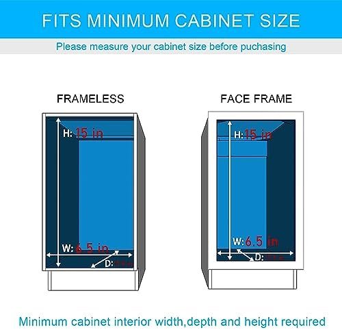 Pull Out 3-Tier Spice Rack - Sliding Organizer for Kitchen Cabinets, Under Sink Shelf, Slide Out Racks for Storage, Cabinet Organization in Kitchen, Heavy Duty Slide Out Seasoning Kitchen Organizer. - Image 8