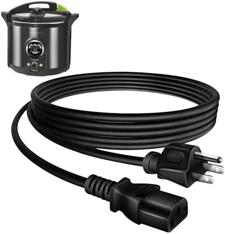 Original Power Cord Compatible for Presto Pressure canner, Extended Replacement Power Cord for Presto Precise Digital Pressure Cooker - 1.5 Ft Cord Set - Image 2