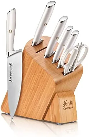Cangshan L1 Series 1026610 German Steel Forged 7-Piece Knife Block Set - Image 2