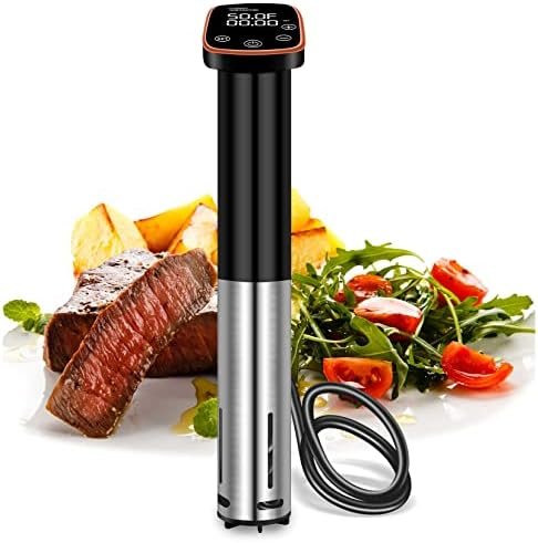 Upesitom Sous Vide Machine 1100W Sous Vide Cooker, IPX7 Waterproof Immersion Circulator Precisional Cooker with Temperature Control, Digital Timer, Ultra-quiet & Fast Heating, Touch Control - Image 2
