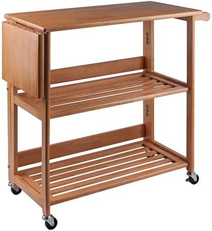 Winsome Radley Kitchen Cart, Light Oak - Image 2