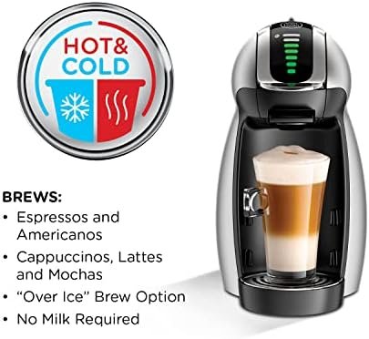 NESCAFÉ Dolce Gusto Coffee Machine, Genio 2, Espresso, Cappuccino and Latte Pod Machine, Silver - Image 3