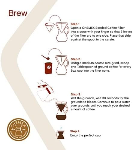 Chemex Pour-Over Glass Coffeemaker - Glass Handle Series - 10-Cup - Exclusive Packaging - Image 6