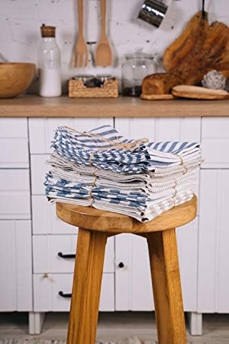 LINICHE Linen Kitchen Towels | 30x20 Inches | Pack of 2 | Lint-Free Dish Cloth | Lightweight Fabric | Flax Tea Towel, Napkin | Table Setting Accessories | Wedding Gift - Image 5