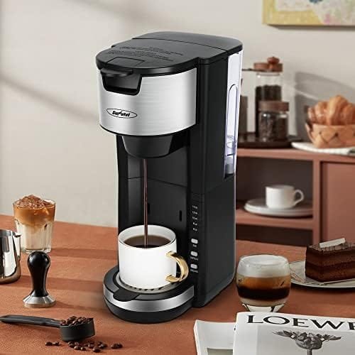 Sunvivi Single Serve Coffee Maker For Single Cup Pods & Ground Coffee with 30 Oz Detachable Reservoir, 3 levels One Cup Adjustable Drip Tray Suitable for 7" Travel Tumbler - Image 8