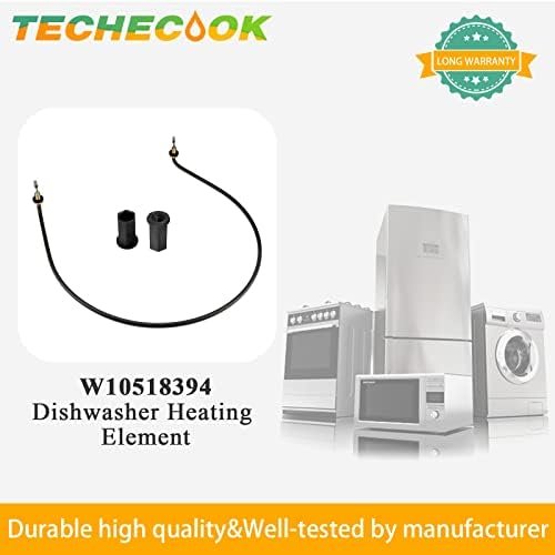 W10518394 PS8260087 Dishwasher Heating Element by Techecook - Fit for Whirlpool Kenmore Amana Maytag Dishwasher - Replaces W10134009 AP5690151 8194250 8563007 W10518394VP - Image 8
