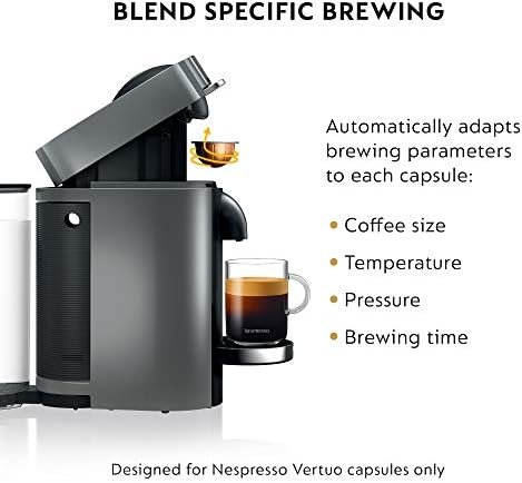 Nespresso Vertuo Plus Coffee and Espresso Maker by De'Longhi, 60 ounces, Titan - Image 6