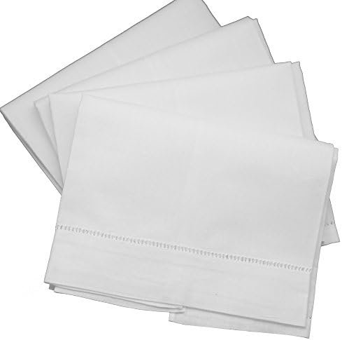 Bumblebee Linens 4 Pack 14" X 22" Linen Flour Sack Towels, Flour Sack Dish Towels, Linen Kitchen Towels, Linen Dish Towels, White Tea Towels, Linen Towels, Linen Tea Towels, Hand Towels for Bathroom - Image 3