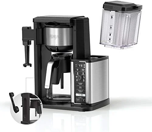 Ninja CM401 Specialty 10-Cup Coffee Maker, with 4 Brew Styles for Ground Coffee, Built-in Water Reservoir, Fold-Away Frother & Glass Carafe, Black, 50 Oz. - Image 11