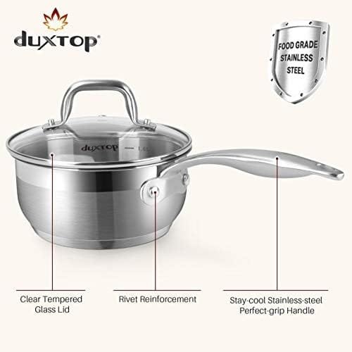 Duxtop Professional Stainless Steel Induction Cookware Set, 19PC Kitchen Pots and Pans Set, Heavy Bottom with Impact-bonded Technology - Image 4
