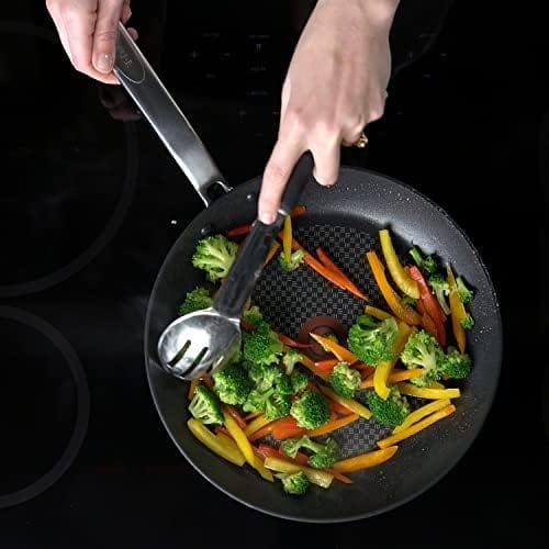 T-fal ProGrade Nonstick Fry Pan 12 Inch Induction Oven Broiler Safe 500F Cookware, Pots and Pans, Dishwasher Safe Black - Image 5