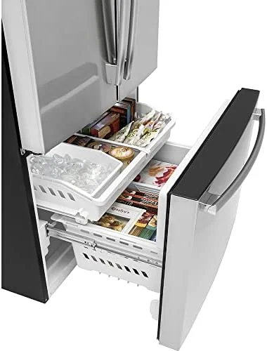 GE GNE27JYMFS 36" French Door Refrigerator with 27 cu. ft. Total Capacity Energy Star LED Lighting Internal Water Dispenser Spill-Proof Shelves in Fingerprint Resistant Stainless Steel - Image 6