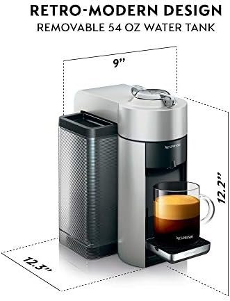 Nespresso Vertuo Coffee and Espresso Machine by De'Longhi with Milk Frother, Silver - Image 3