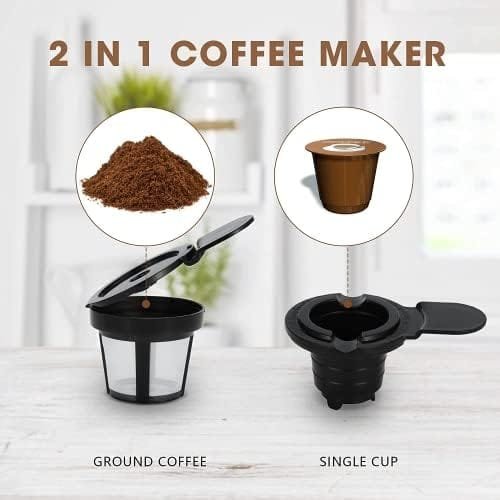 Sunvivi Single Serve Coffee Maker For Single Cup Pods & Ground Coffee with 30 Oz Detachable Reservoir, 3 levels One Cup Adjustable Drip Tray Suitable for 7" Travel Tumbler - Image 9