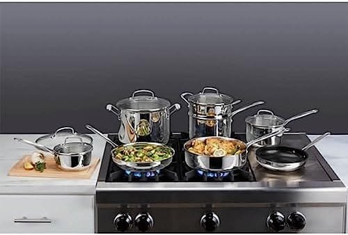 Cuisinart Chef's Classic Stainless Cookware 13-Piece Set, 77-13 - Image 4