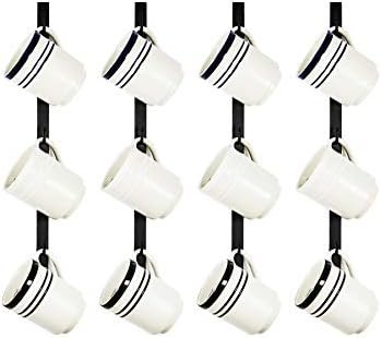 SoCal Buttercup Coffee Mug Wall Rack - Metal Mug Racks for Wall - Wall Mug Rack - Coffee Cup Rack Wall Hanging Holder - Teacup and Mason Jar Hanger Display Holder - Hold a Dozen Cups and Mugs - Image 4