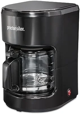 Proctor Silex Coffee Maker, Works with Smart Plugs That are Compatible with Alexa, Auto Pause and Serve, 10-Cup, Black - Image 4
