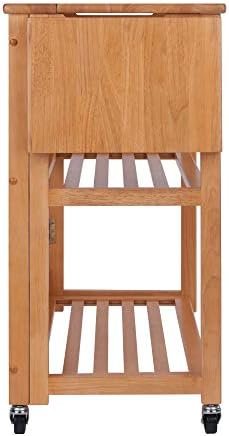 Winsome Radley Kitchen Cart, Light Oak - Image 8