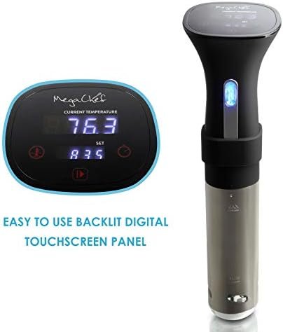 MegaChef Immersion Circulation Precision Sous-Vide Cooker With Digital Touchscreen Display - Image 3