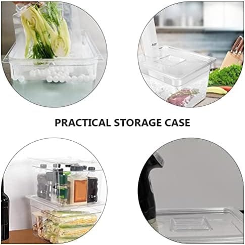 Hemoton 6L Sous Vide Container with Lid Food Storage Container Sleeve Slow Cooker Box Storage Case for Home Kitchen Transparent - Image 7