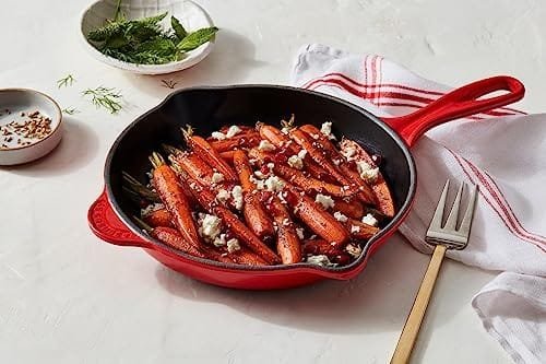 Le Creuset Classic Cast Iron Handle Skillet, 9", Cerise - Image 5