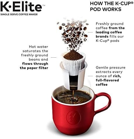 Keurig K-Elite Single-Serve K-Cup Pod Coffee Maker, Brushed Silver - Image 12