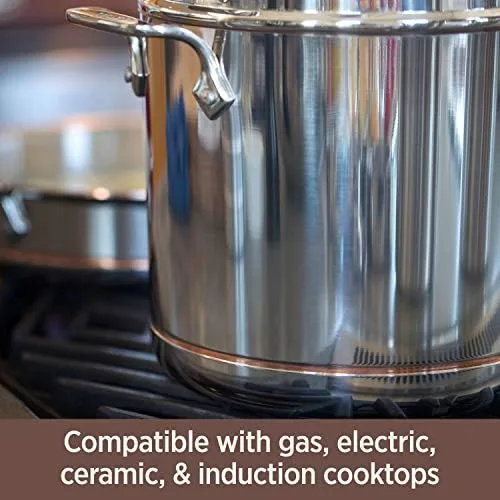 All-Clad Copper Core 5-Ply Stainless Steel Fry Pan 10 Inch Induction Oven Broiler Safe 600F Pots and Pans, Cookware Silver - Image 5