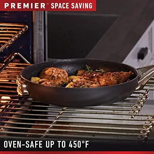 Calphalon Premier Space Saving Nonstick Fry Pan Set - Image 7