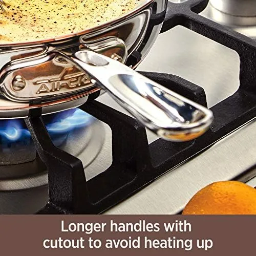 All-Clad Copper Core 5-Ply Stainless Steel Fry Pan 10 Inch Induction Oven Broiler Safe 600F Pots and Pans, Cookware Silver - Image 7