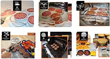 Sous Vide Perfect Hamburger/Burger Immersion Cooking Rings, SET of 6 (Combo 1/3 LB. & 1/2 LB.) - Image 6
