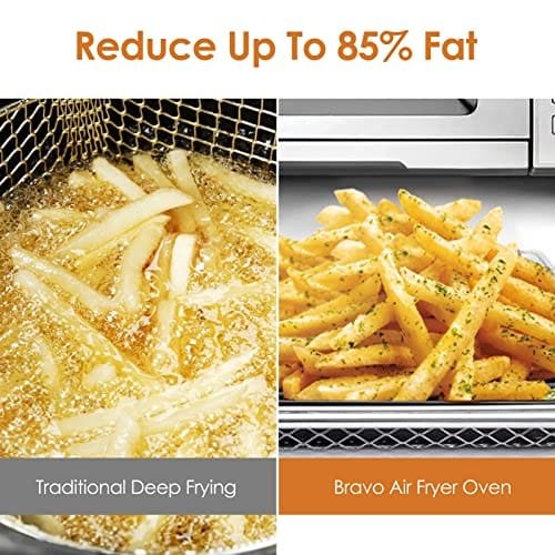 NUWAVE Bravo Air Fryer Oven, 12-in-1, 30QT XL Large Capacity Digital Countertop Convection Oven, silver - Image 7